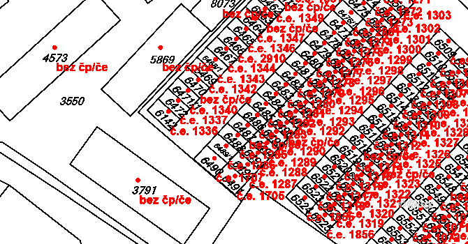 Hodonín 44825323 na parcele st. 6487 v KÚ Hodonín, Katastrální mapa