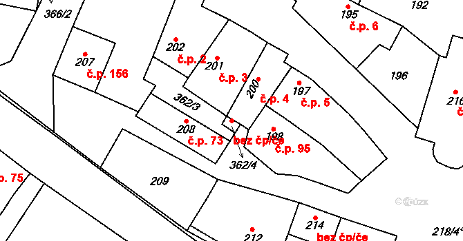 Citonice 47423323 na parcele st. 362/4 v KÚ Citonice, Katastrální mapa