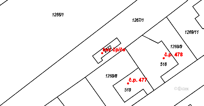 Říčany 48204323 na parcele st. 2572 v KÚ Říčany u Prahy, Katastrální mapa