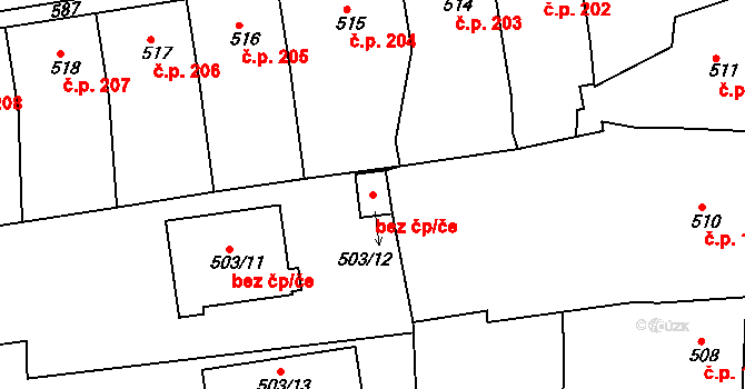 Krnov 48528323 na parcele st. 503/12 v KÚ Opavské Předměstí, Katastrální mapa
