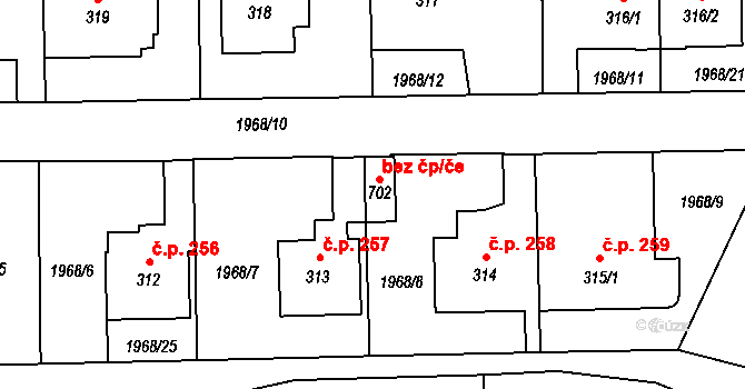 Spálov 83532323 na parcele st. 702 v KÚ Spálov, Katastrální mapa