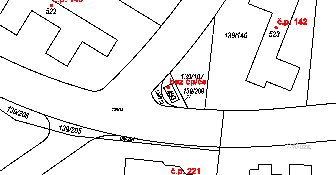 Trnová 101162324 na parcele st. 493 v KÚ Trnová u Jíloviště, Katastrální mapa