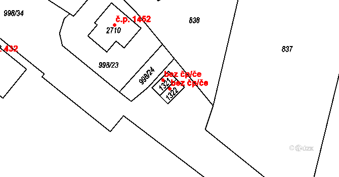 Třebechovice pod Orebem 40308324 na parcele st. 1322 v KÚ Třebechovice pod Orebem, Katastrální mapa
