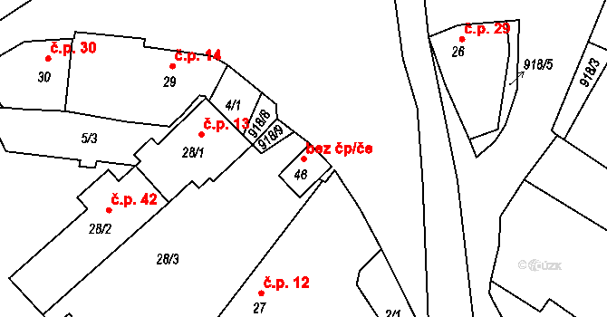 Hornosín 40731324 na parcele st. 46 v KÚ Hornosín, Katastrální mapa