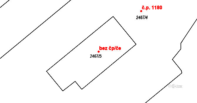 Rychnov nad Kněžnou 42600324 na parcele st. 2467/5 v KÚ Rychnov nad Kněžnou, Katastrální mapa