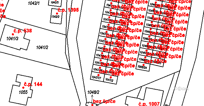 Frýdlant nad Ostravicí 46442324 na parcele st. 1047/24 v KÚ Frýdlant nad Ostravicí, Katastrální mapa
