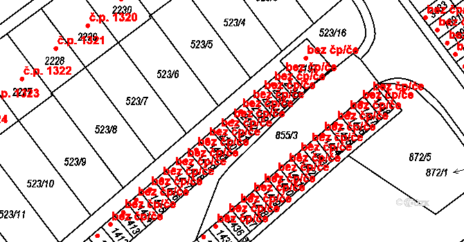 Ústí nad Orlicí 48531324 na parcele st. 2191 v KÚ Ústí nad Orlicí, Katastrální mapa