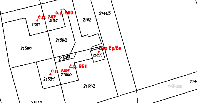 Frýdlant nad Ostravicí 49555324 na parcele st. 2161/3 v KÚ Frýdlant nad Ostravicí, Katastrální mapa