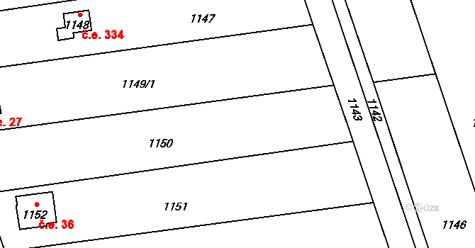 Přerov VII-Čekyně 21, Přerov, Katastrální mapa