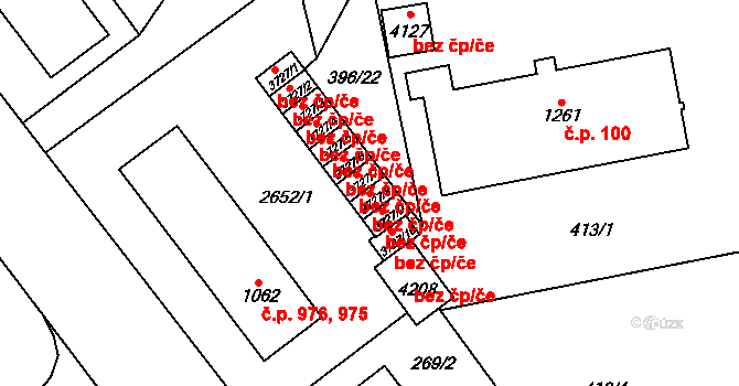 Humpolec 45258325 na parcele st. 3727/8 v KÚ Humpolec, Katastrální mapa
