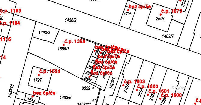 Hořice 45930325 na parcele st. 1680/2 v KÚ Hořice v Podkrkonoší, Katastrální mapa