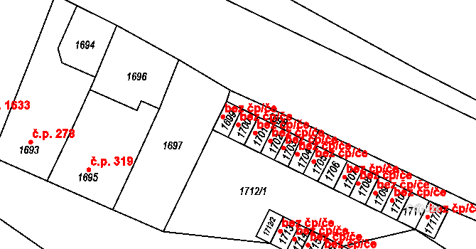Pohořelice 46630325 na parcele st. 1700 v KÚ Pohořelice nad Jihlavou, Katastrální mapa