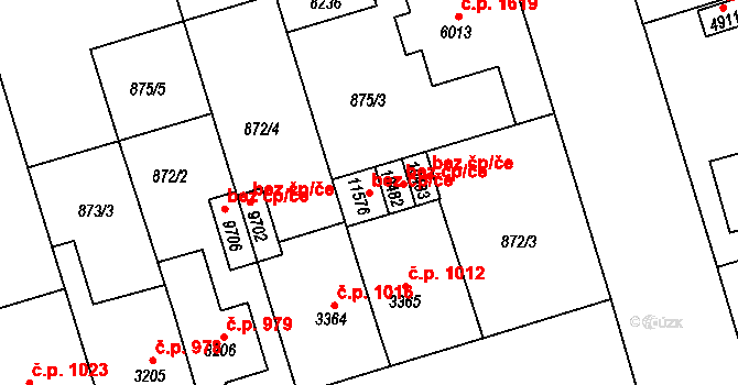 Pardubice 104124326 na parcele st. 11576 v KÚ Pardubice, Katastrální mapa