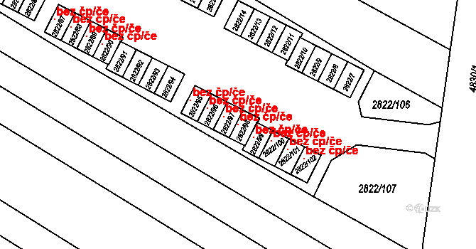 Jemnice 118433326 na parcele st. 2822/98 v KÚ Jemnice, Katastrální mapa