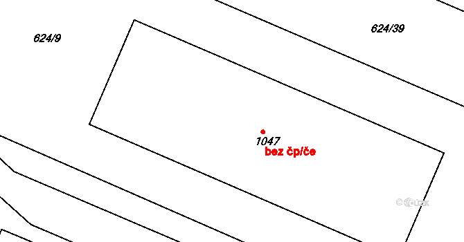 Kamenice 48872326 na parcele st. 1047 v KÚ Těptín, Katastrální mapa