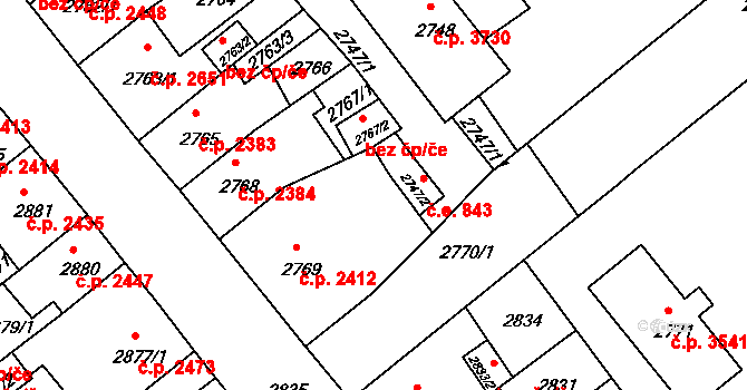 Objekt 54214327, Katastrální mapa