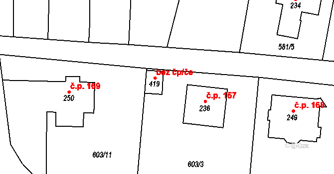 Teplice nad Metují 41702328 na parcele st. 419 v KÚ Teplice nad Metují, Katastrální mapa