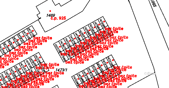 Šluknov 43229328 na parcele st. 1473/90 v KÚ Šluknov, Katastrální mapa