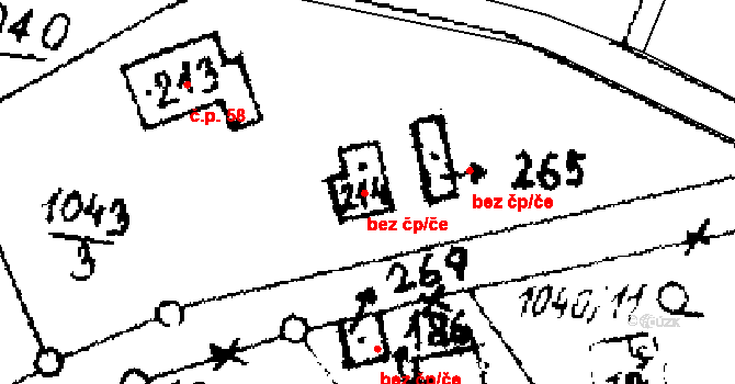 Zichovec 49079328 na parcele st. 214 v KÚ Zichovec, Katastrální mapa
