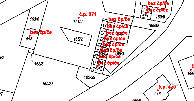 Plaňany 41253329 na parcele st. 171/9 v KÚ Plaňany, Katastrální mapa