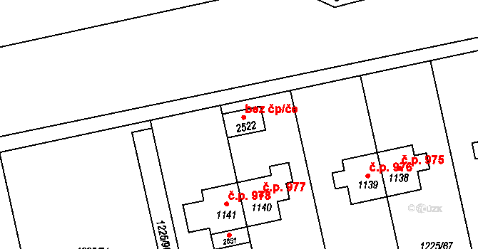 Lipník nad Bečvou 43828329 na parcele st. 2522 v KÚ Lipník nad Bečvou, Katastrální mapa