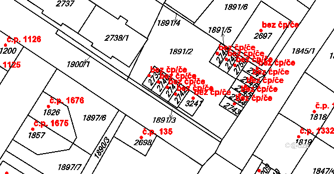 Česká Třebová 45431329 na parcele st. 2741 v KÚ Česká Třebová, Katastrální mapa