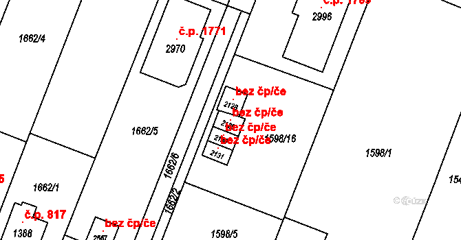 Opava 45529329 na parcele st. 2129 v KÚ Kateřinky u Opavy, Katastrální mapa