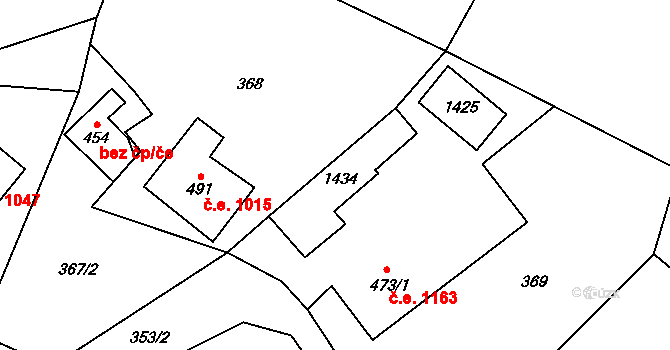 Janov nad Nisou 1250 na parcele st. 473/2 v KÚ Janov nad Nisou, Katastrální mapa