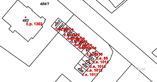 Strážnice 1018, Katastrální mapa