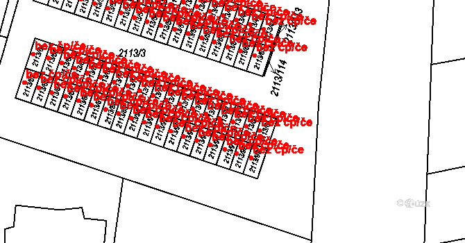 Dobruška 44241330 na parcele st. 2113/79 v KÚ Dobruška, Katastrální mapa