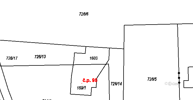 Frýdlant nad Ostravicí 104843331 na parcele st. 159/2 v KÚ Lubno, Katastrální mapa