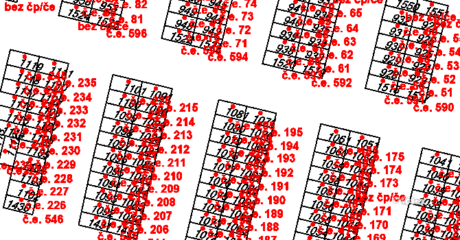 Řetenice 204, Teplice na parcele st. 1080 v KÚ Teplice-Řetenice, Katastrální mapa