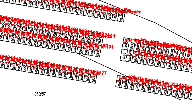 Rousínov 101 na parcele st. 359/27 v KÚ Rousínov u Vyškova, Katastrální mapa