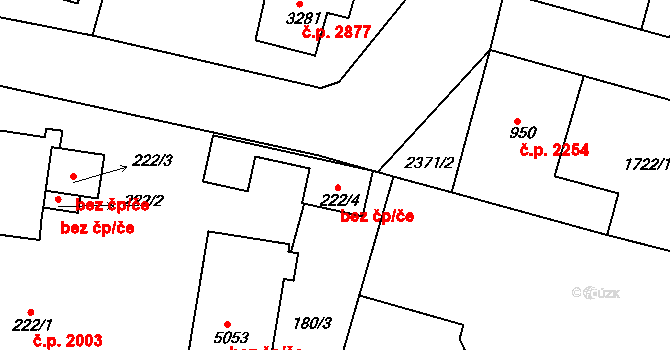 Havlíčkův Brod 38675331 na parcele st. 222/4 v KÚ Havlíčkův Brod, Katastrální mapa