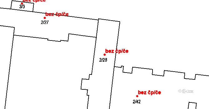 Valdice 39809331 na parcele st. 2/28 v KÚ Valdice, Katastrální mapa