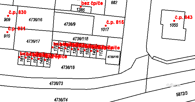 Hrušovany nad Jevišovkou 40960331 na parcele st. 1128 v KÚ Hrušovany nad Jevišovkou, Katastrální mapa