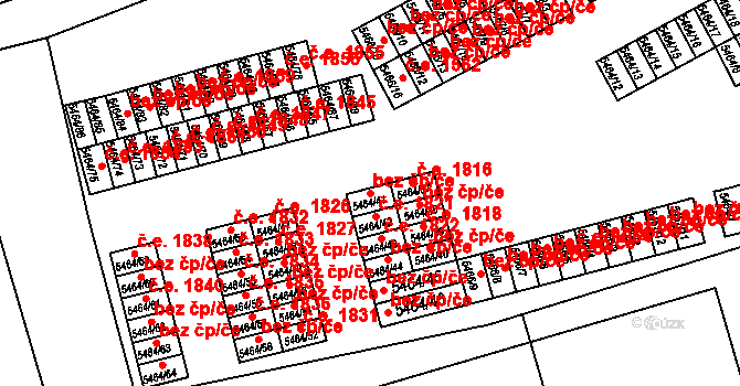 Česká Lípa 42253331 na parcele st. 5464/41 v KÚ Česká Lípa, Katastrální mapa