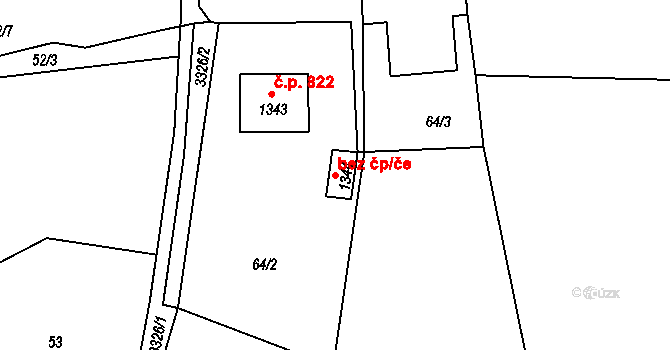 Rtyně v Podkrkonoší 42693331 na parcele st. 1344 v KÚ Rtyně v Podkrkonoší, Katastrální mapa