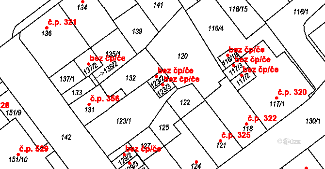 Proboštov 48256331 na parcele st. 123/3 v KÚ Proboštov u Teplic, Katastrální mapa