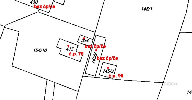 Rychnovek 90547331 na parcele st. 145/2 v KÚ Rychnovek, Katastrální mapa