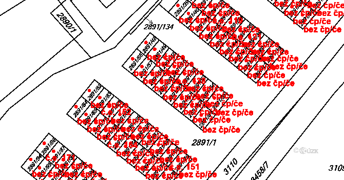Orlová 48421332 na parcele st. 2891/60 v KÚ Poruba u Orlové, Katastrální mapa