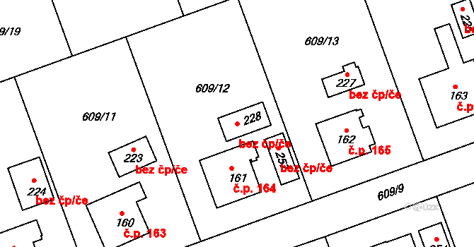 Chromeč 39004333 na parcele st. 228 v KÚ Chromeč, Katastrální mapa