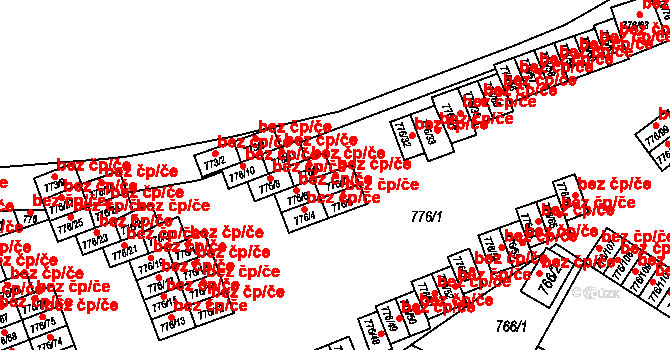 Jemnice 40143333 na parcele st. 776/7 v KÚ Jemnice, Katastrální mapa