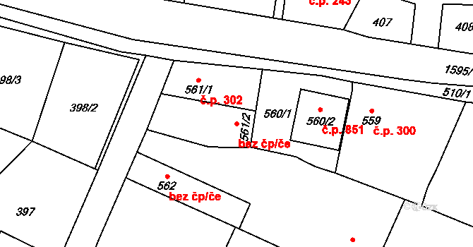 Kobeřice 41584333 na parcele st. 561/2 v KÚ Kobeřice ve Slezsku, Katastrální mapa