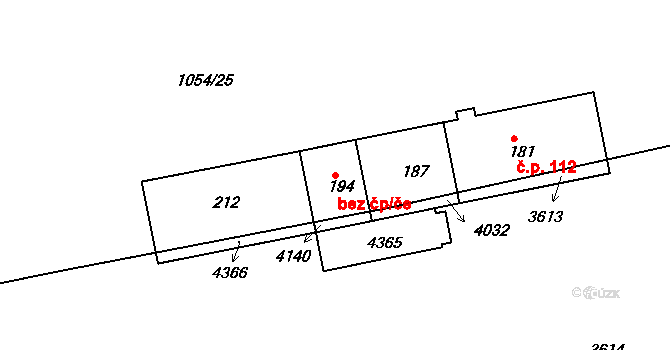 Chrastavice 41908333 na parcele st. 194 v KÚ Chrastavice, Katastrální mapa