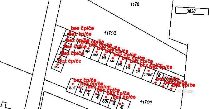 Králíky 45513333 na parcele st. 846 v KÚ Králíky, Katastrální mapa