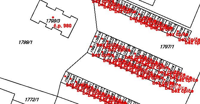 Brno 45594333 na parcele st. 1795/3 v KÚ Maloměřice, Katastrální mapa
