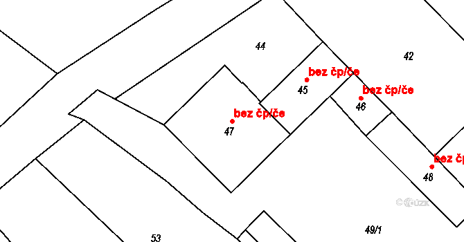 Dlouhá Loučka 48985333 na parcele st. 47 v KÚ Plinkout, Katastrální mapa