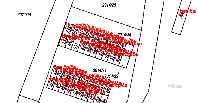 Horní Cerekev 49552333 na parcele st. 527 v KÚ Horní Cerekev, Katastrální mapa