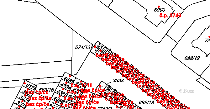 Havlíčkův Brod 38683334 na parcele st. 3407 v KÚ Havlíčkův Brod, Katastrální mapa